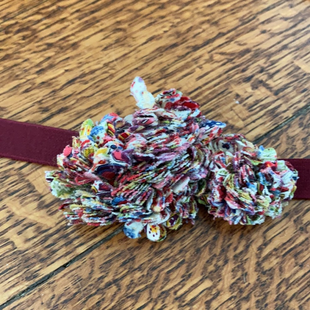 Anthropologie Elastic Flower Belt - Picture 2 of 3